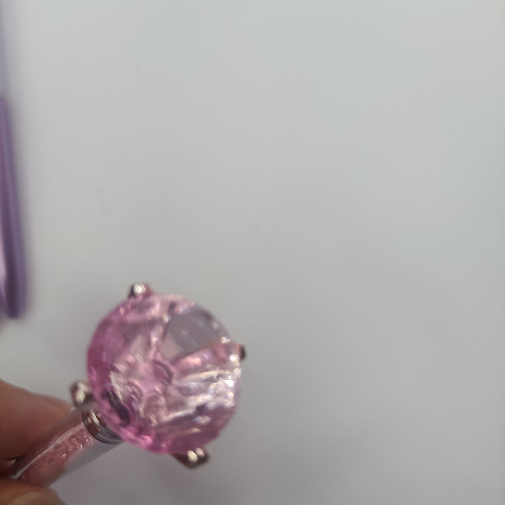 Large Diamond Plated Rotating Ballpoint Pen