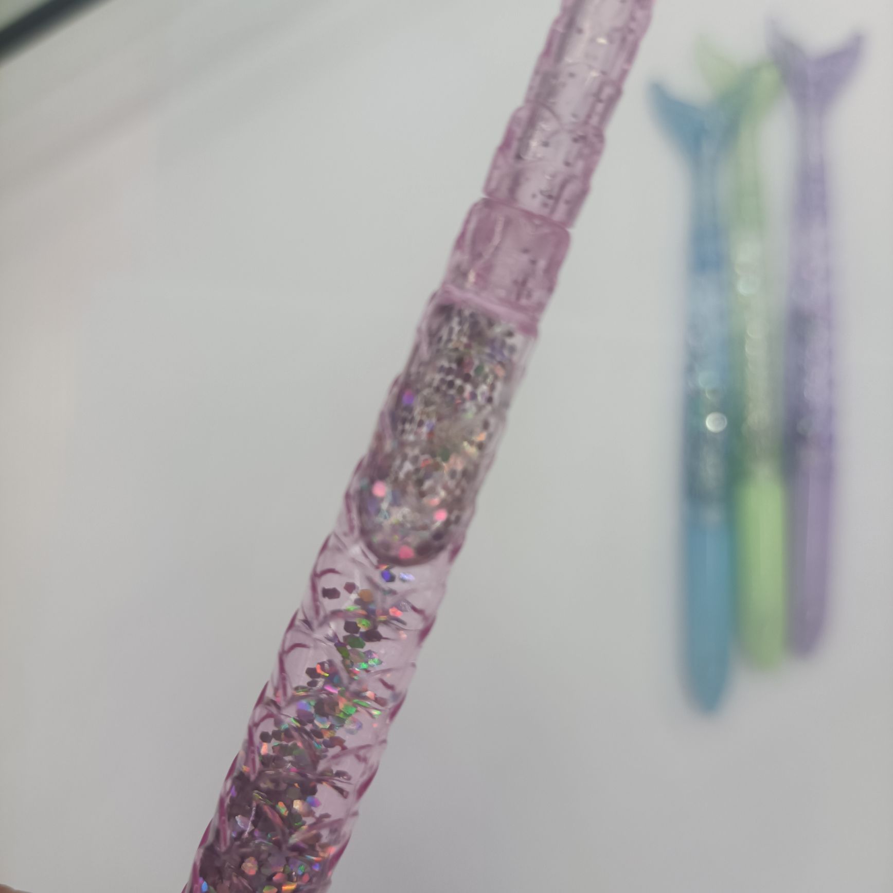 Mermaid Ballpoint Pen With Oil Powder Specification drawing