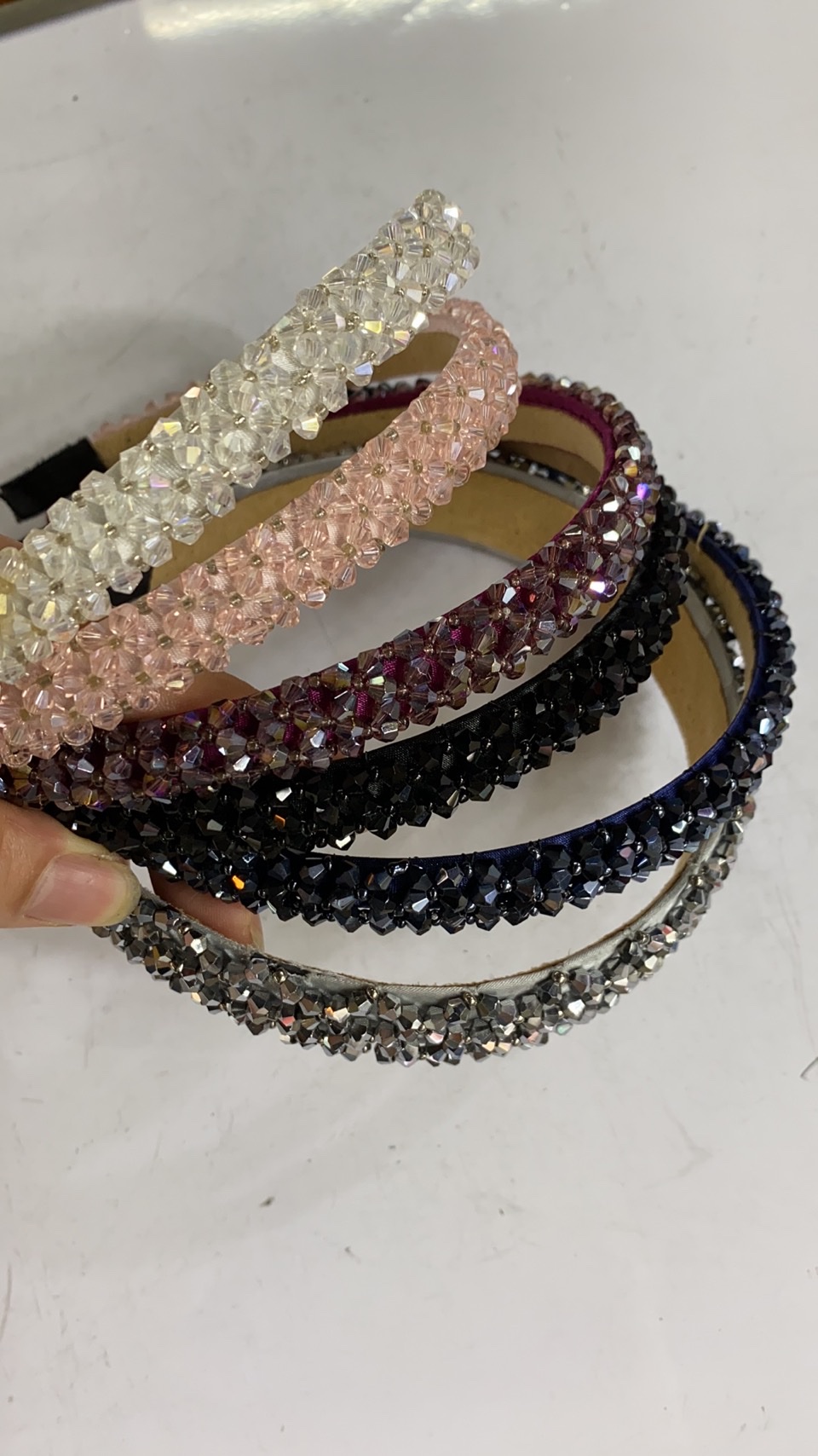Pure Hand-Woven Crystal Headband, Hair Clip, Headband And Other Wholesale 30 Wholesale Specification drawing