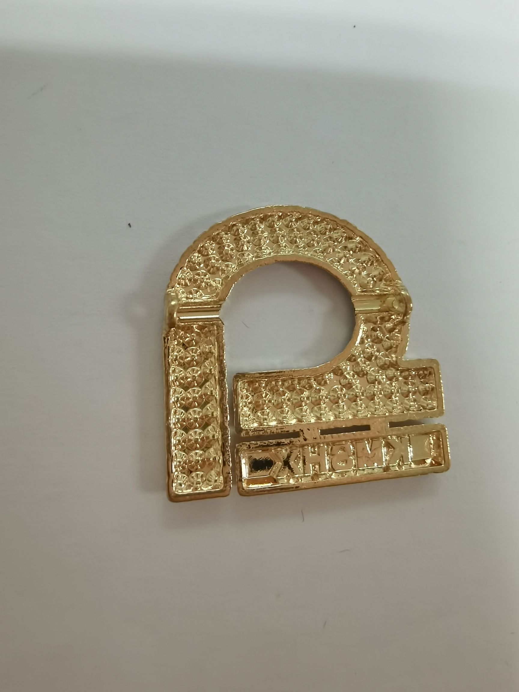 Gold With Diamond Clothing Accessories Luggage Hardware Decoration Buckle Bag Needle Buckle Clothing Shoelace Accessories Metal Square Buckle Jewelry Japanese Word Buckle Shoe Buckle Wholesale Specification drawing