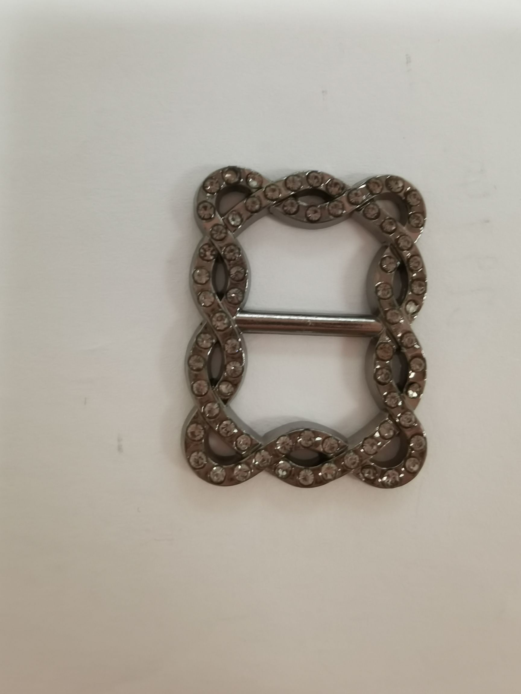 Clothing Accessories In Stock With Drill Bag Hardware Decoration Buckle Bag Needle Buckle Clothing Shoelace Accessories Metal Square Buckle Jewelry Japanese Word Buckle Shoe Buckle Wholesale