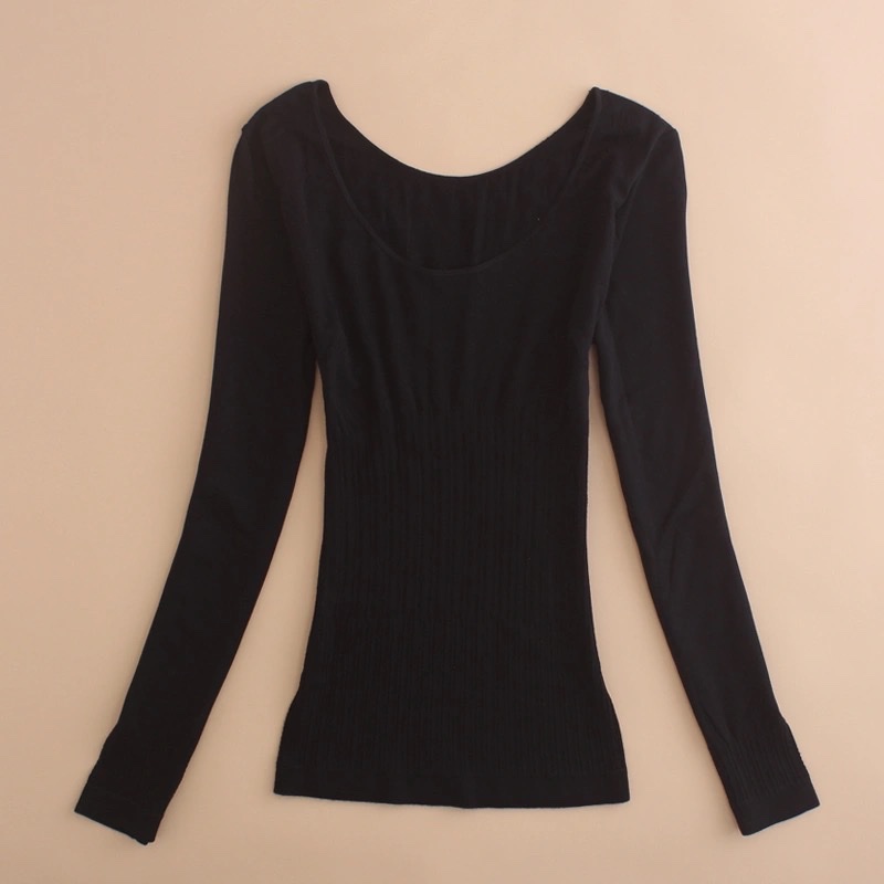 The New Thermal Underwear Is Lined With A Seamless Soft And Comfortable Base Shirt With Long Sleeve Blouse 45 Specification drawing