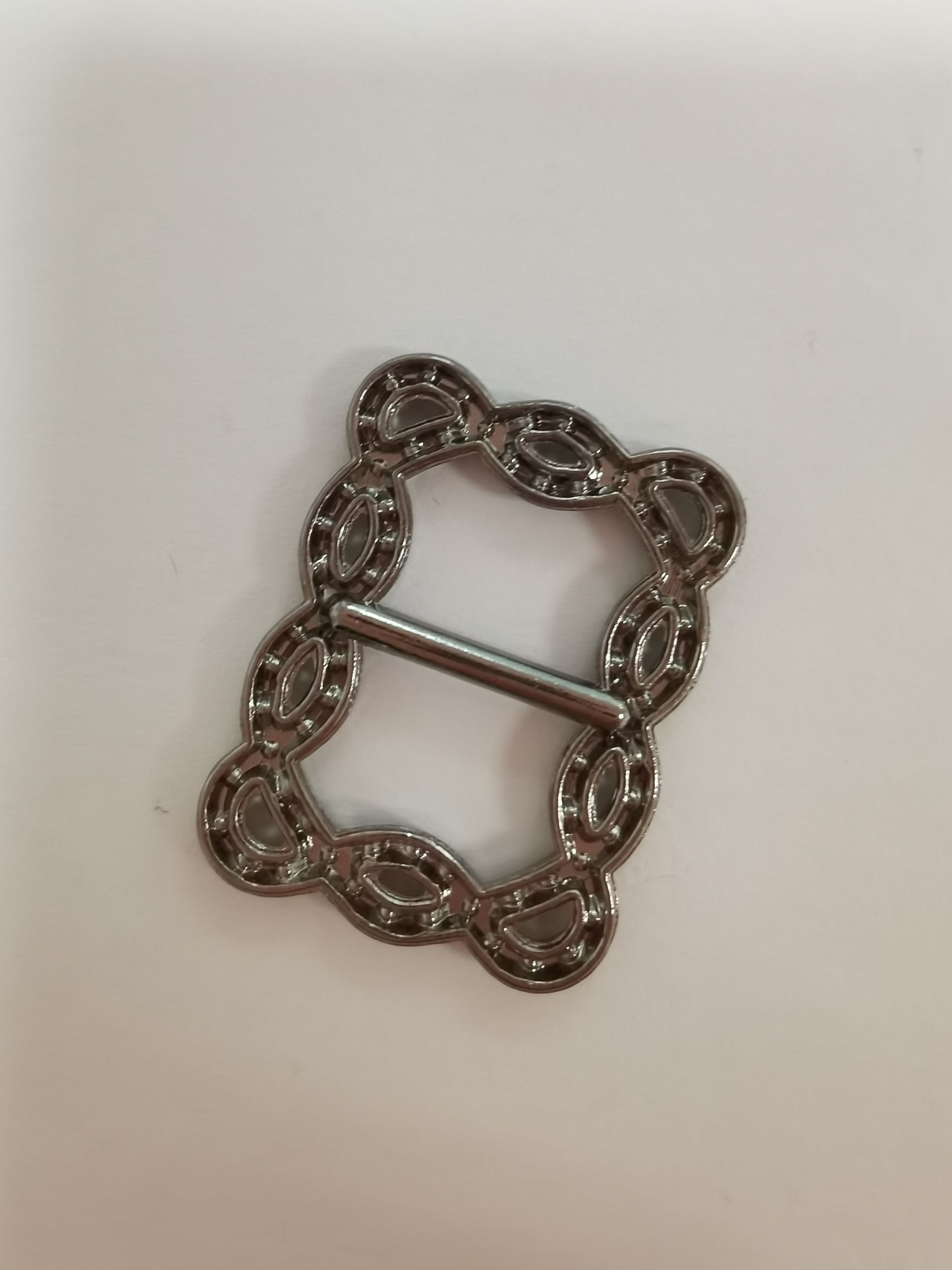 Clothing Accessories In Stock With Drill Bag Hardware Decoration Buckle Bag Needle Buckle Clothing Shoelace Accessories Metal Square Buckle Jewelry Japanese Word Buckle Shoe Buckle Wholesale Specification drawing