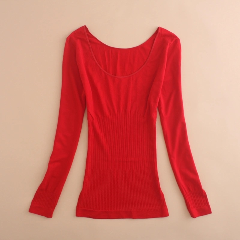 The New Thermal Underwear Is Lined With A Seamless Soft And Comfortable Base Shirt With Long Sleeve Blouse 45