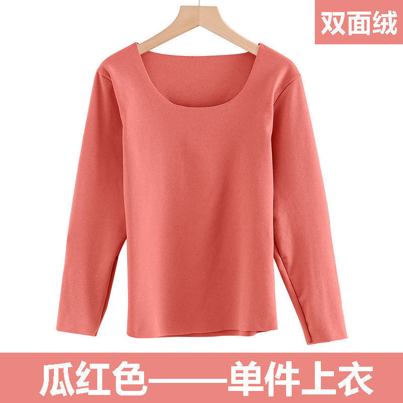 The New Thermal Underwear Is Lined With A Seamless Soft And Comfortable Base Shirt With Long Sleeve Blouse 45 details Picture