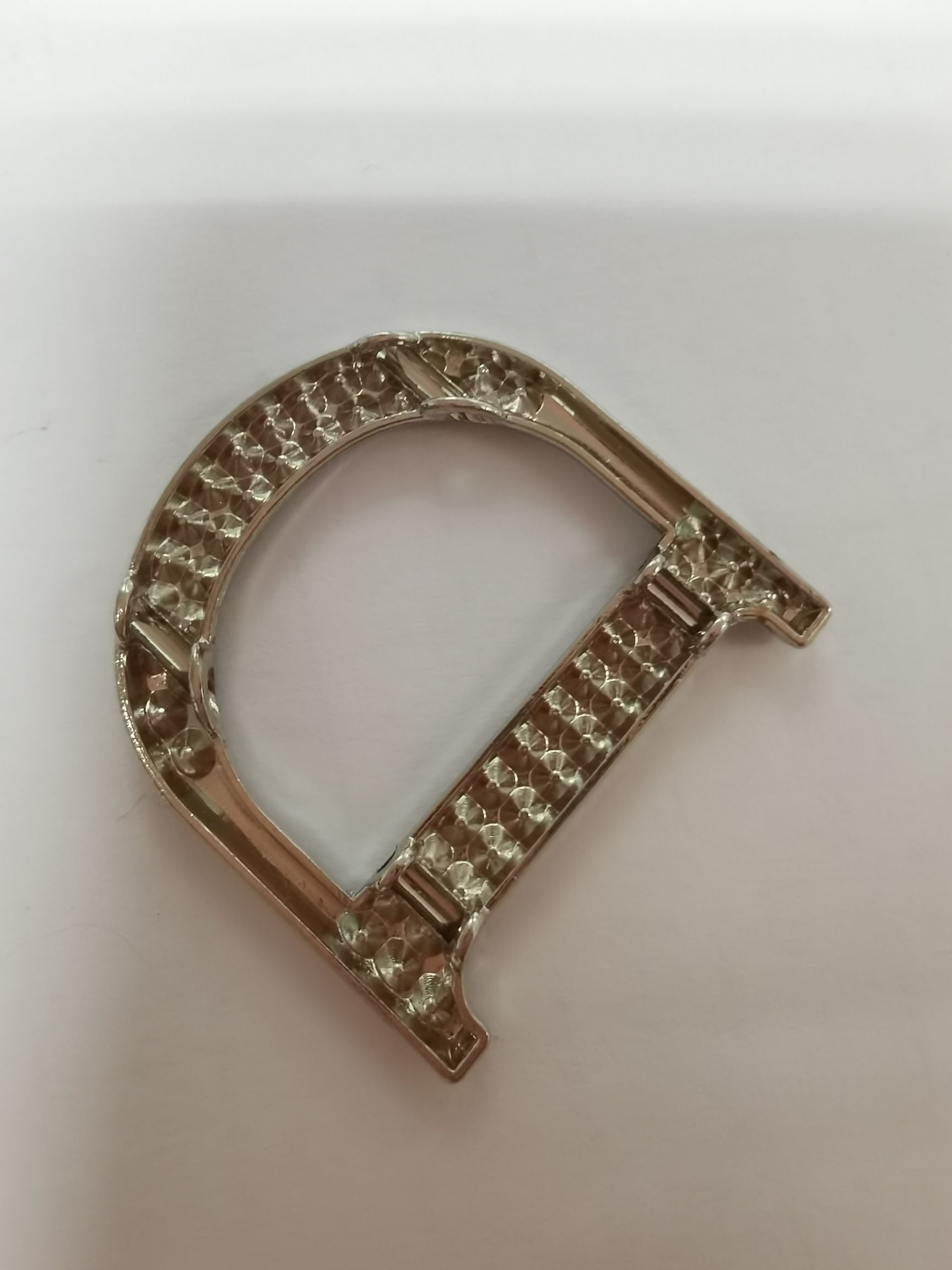 Silver Clothing Accessories With Drill Bag Hardware Decoration Buckle Bag Needle Buckle Clothing Shoelace Accessories Metal Square Buckle Jewelry Japanese Word Buckle Shoe Buckle Wholesale