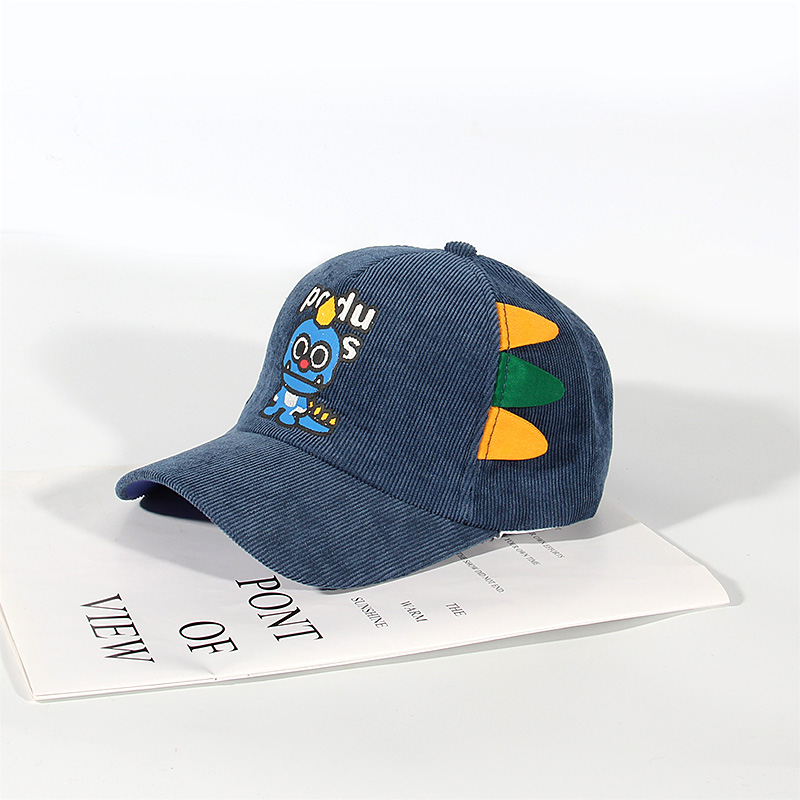 Children's Hats All New Boys And Girls Cap Fall And Winter Cartoon Cute Dinosaur Kids Baseball Cap Specification drawing