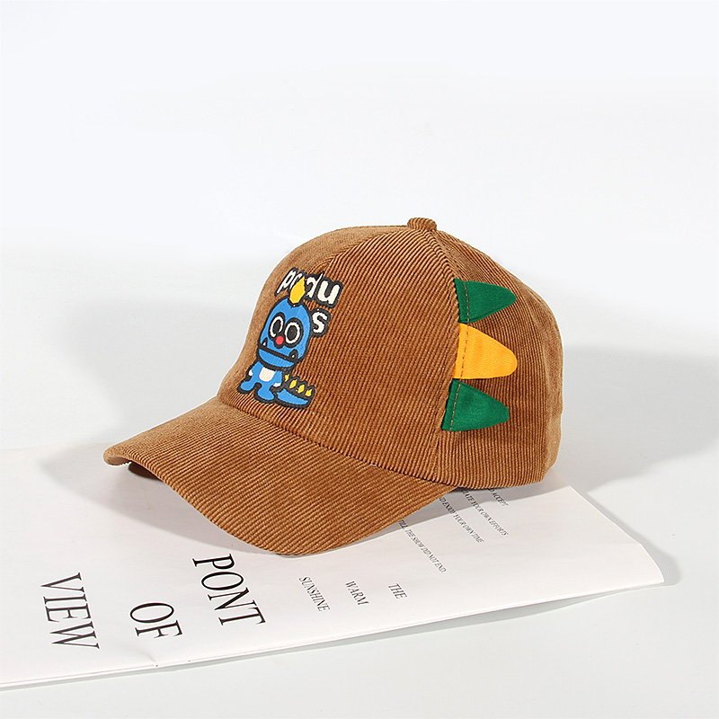 Children's Hats All New Boys And Girls Cap Fall And Winter Cartoon Cute Dinosaur Kids Baseball Cap