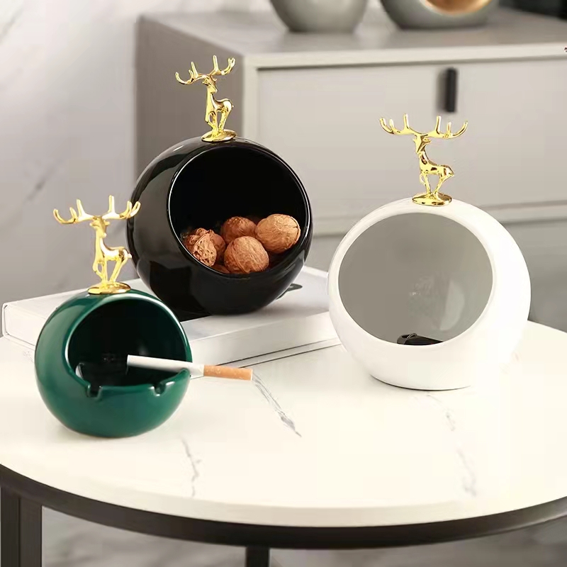 Creative ceramic, popular entrance key storage ornaments, modern wedding hotel soft furnishings, light luxury miscellaneous boxes, Nordic wholesale Item Picture