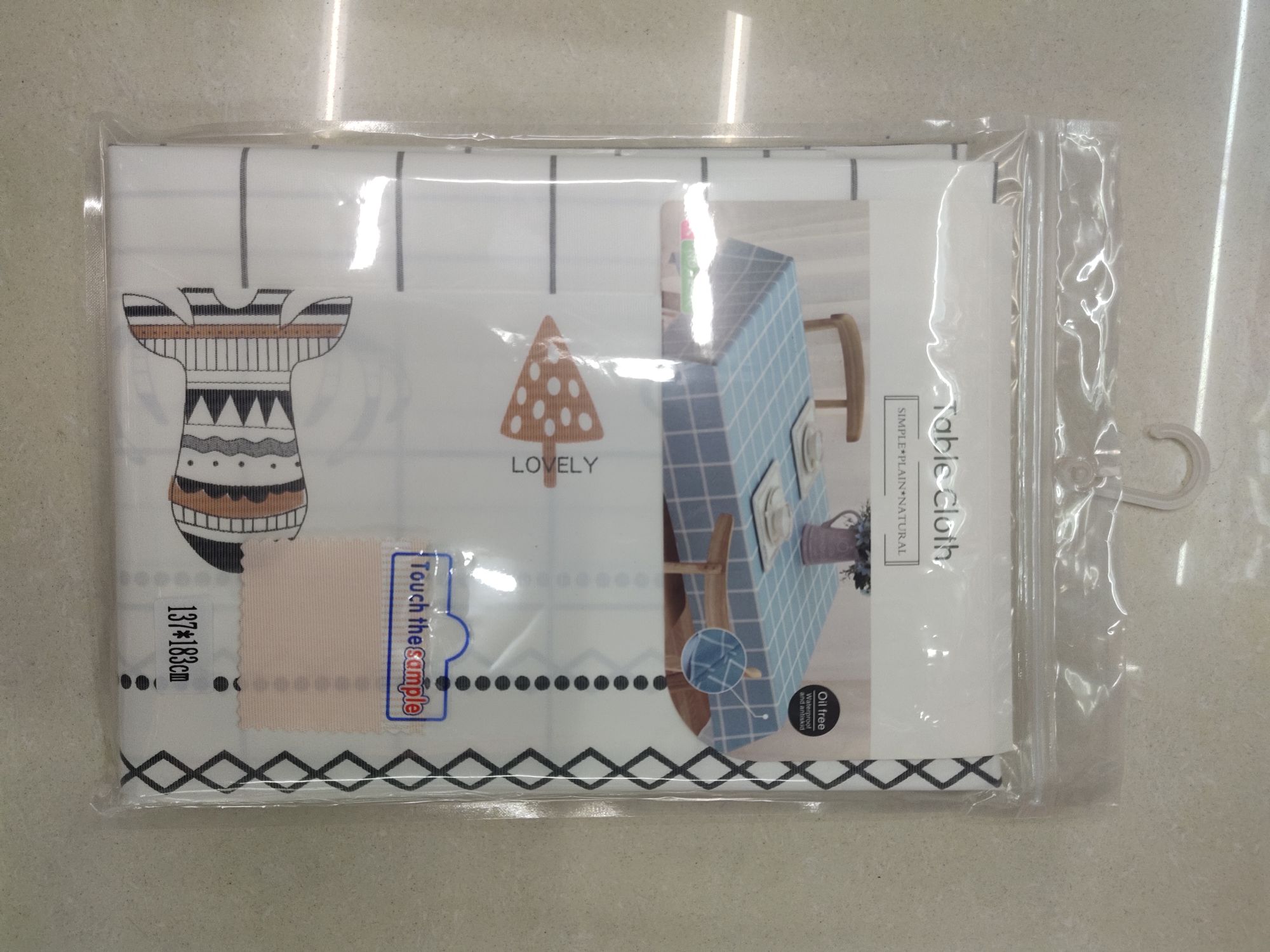 Table Cloth Specification drawing