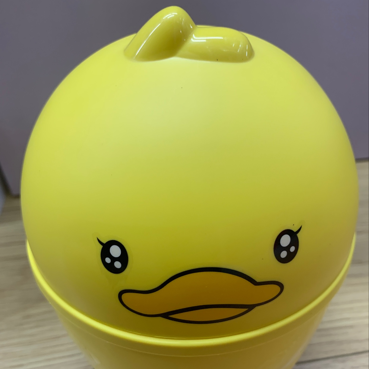 Desktop Storage Bin Yellow Duck Bin Specification drawing
