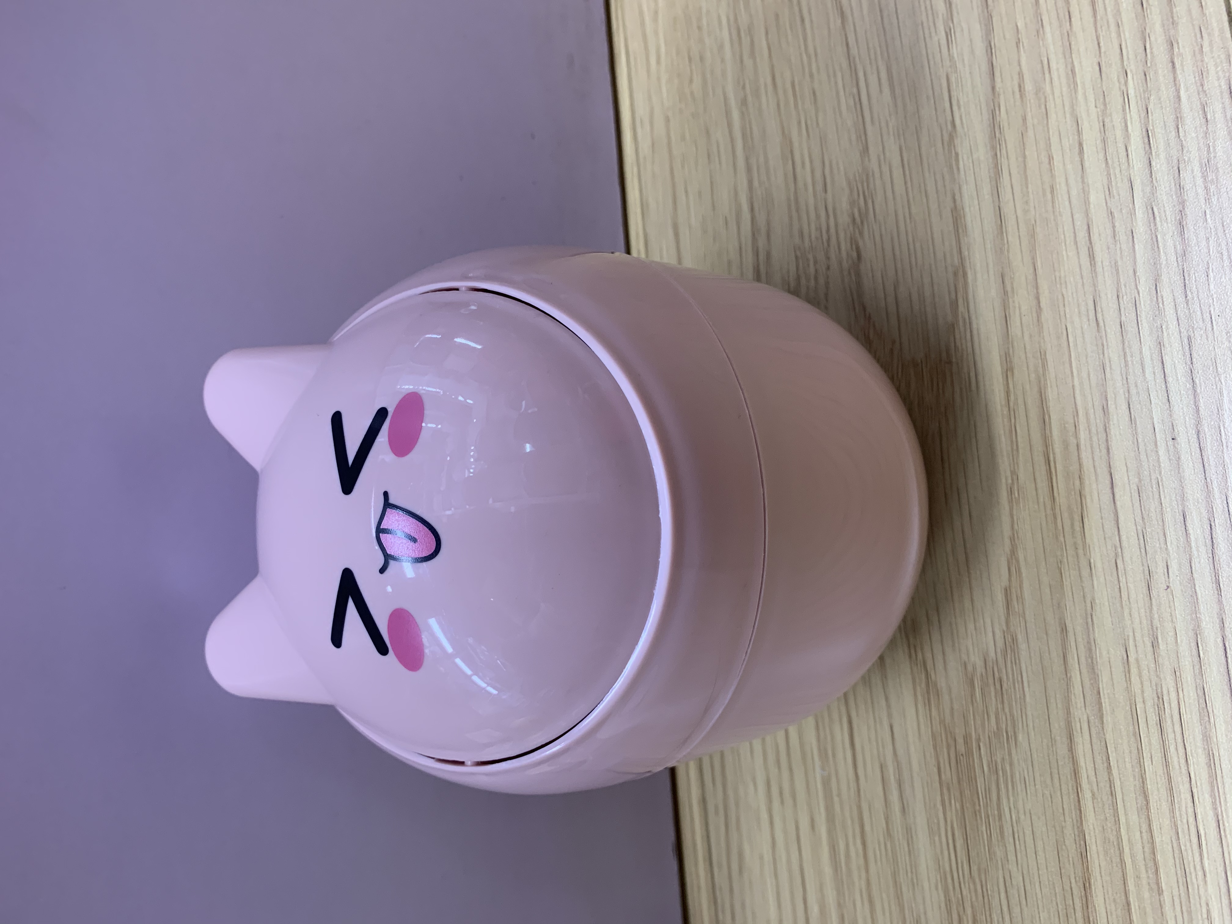 Pink Desktop Trash Can Specification drawing