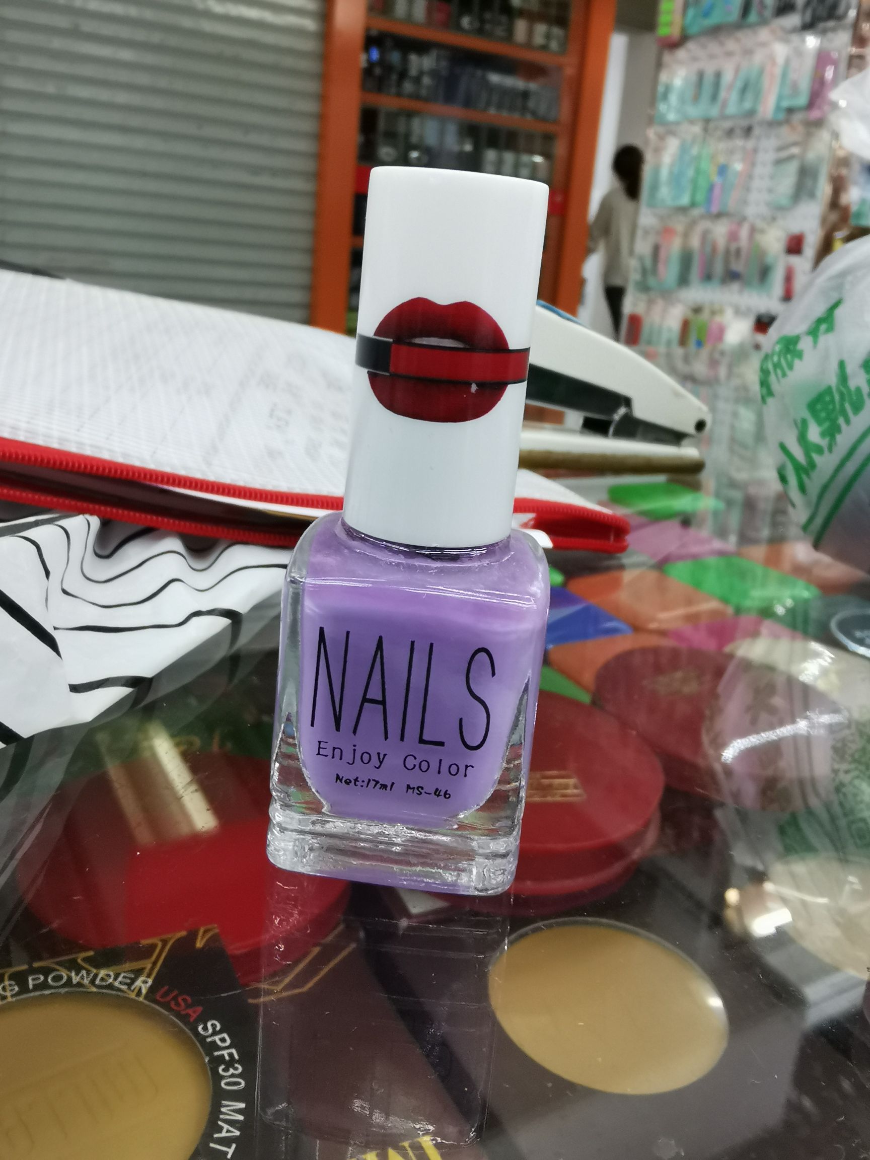 Square Bottle Printed Cover Nail Polish Free Baking Lasting Can Not Peel And Tear Healthy No Odor details Picture