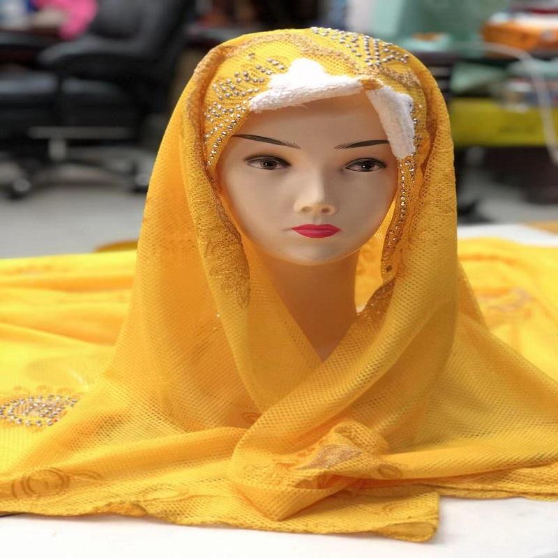 Ethnic Style Yunnan Lijiang Travel Photo Shawl Embroidered Yellow Scarf Female Winter