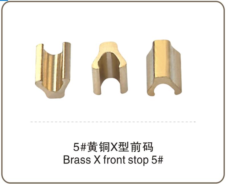 5# Brass X Type Front Code