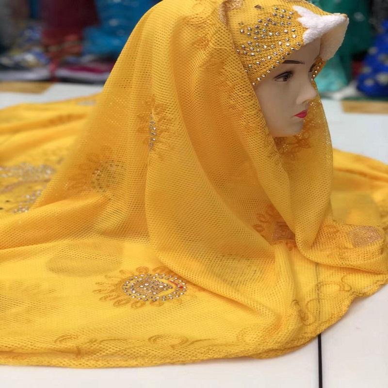 Ethnic Style Yunnan Lijiang Travel Photo Shawl Embroidered Yellow Scarf Female Winter details Picture