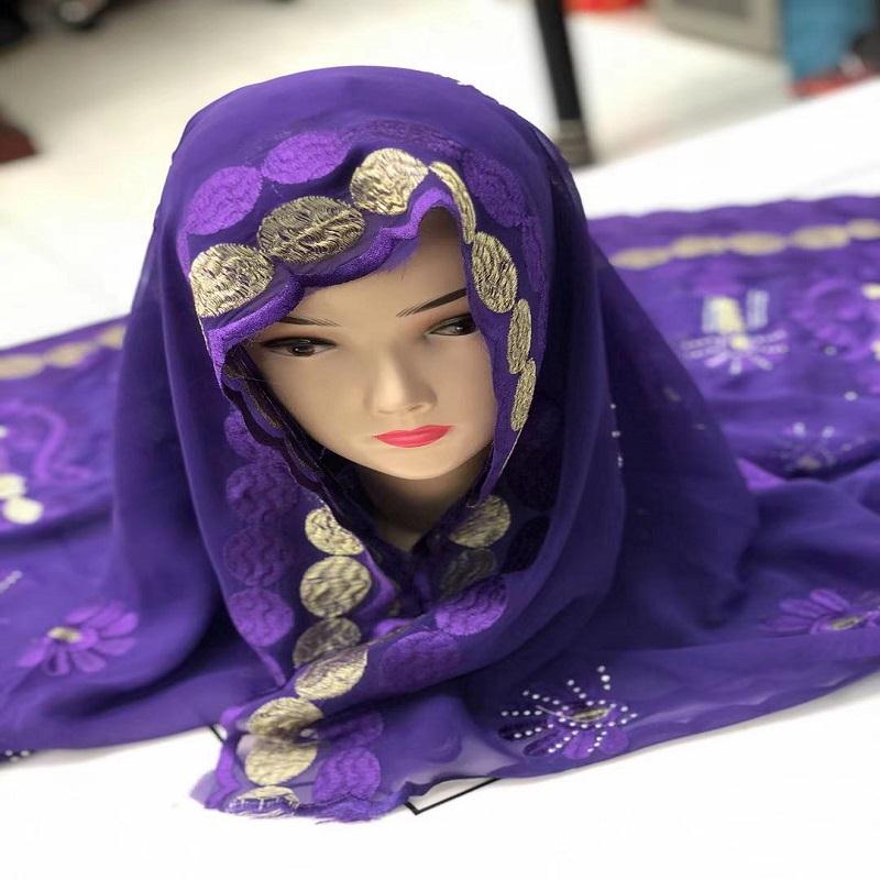 Ethnic Style Yunnan Lijiang Travel Photo Shawl Embroidered Purple Scarf Female Winter