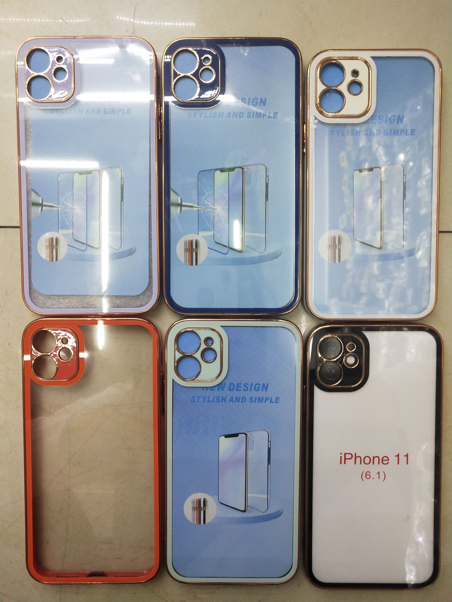 Electroplated transparent glass phone case protective case