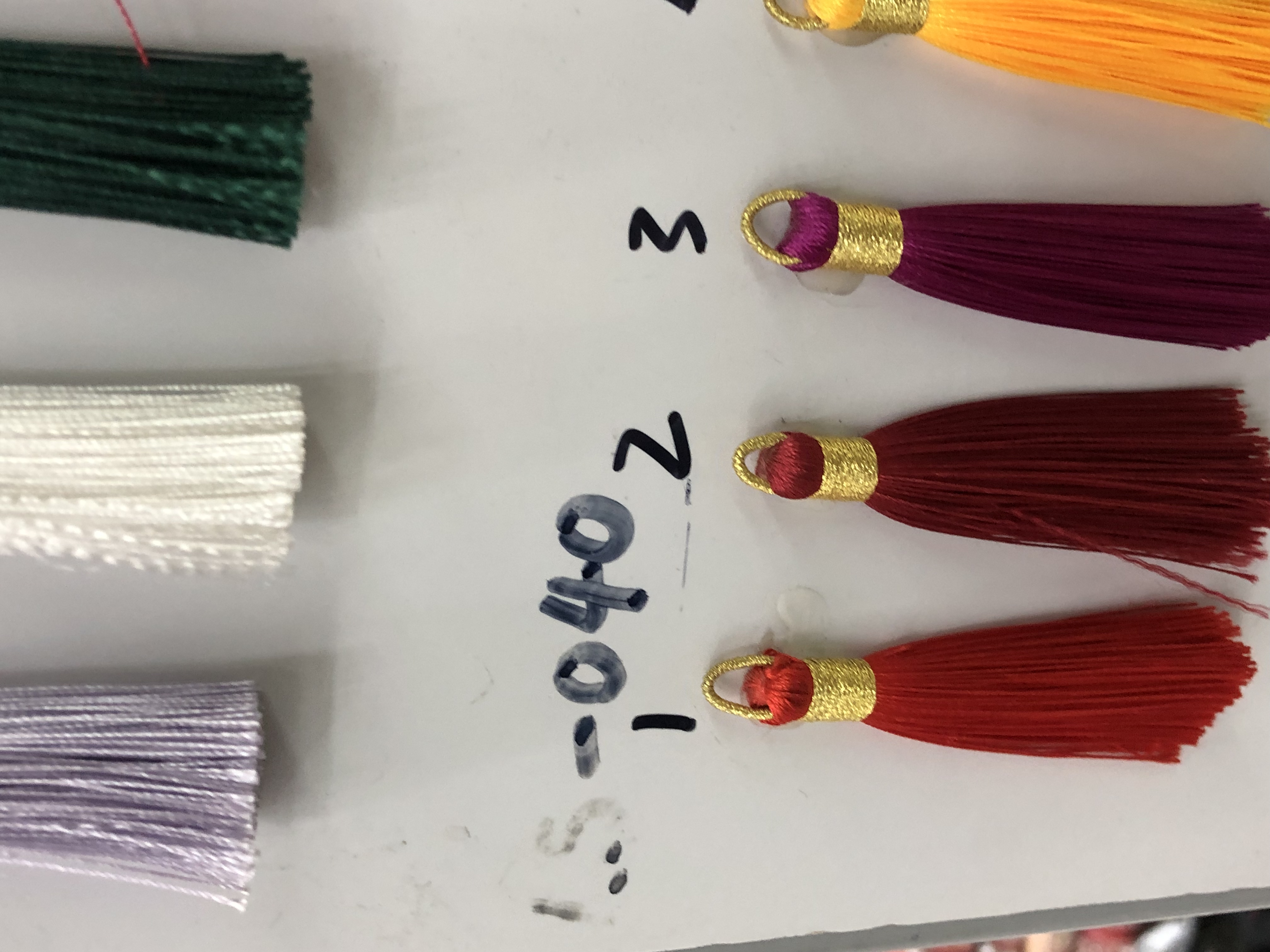Tassel Specification drawing