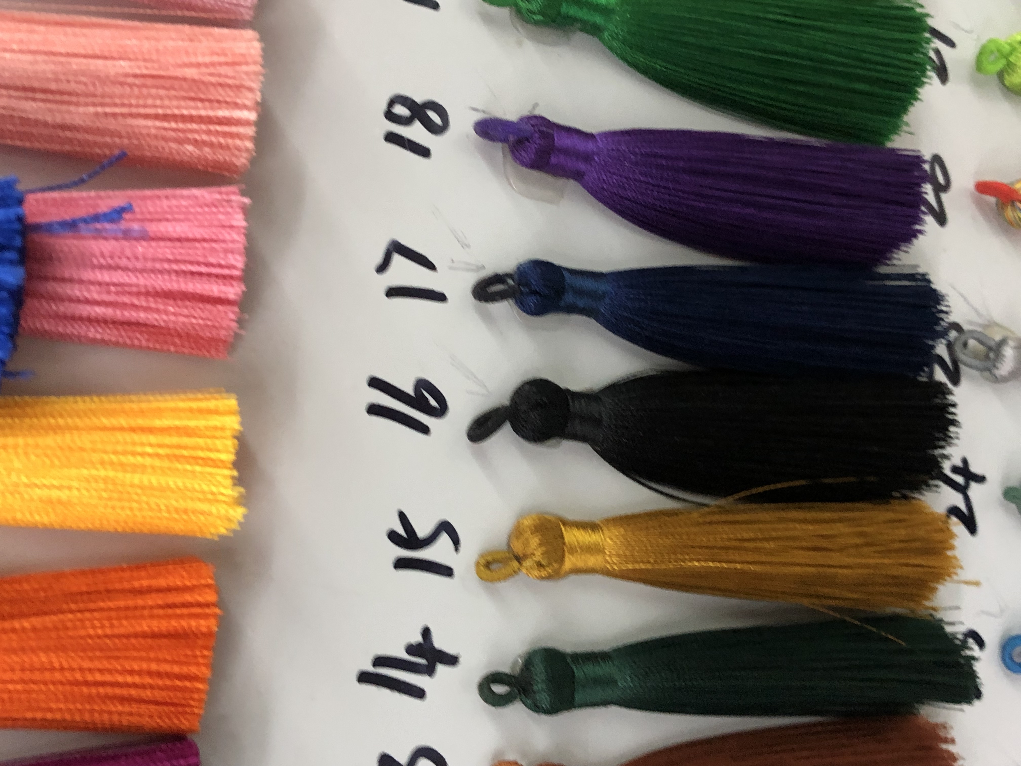 Tassel Specification drawing