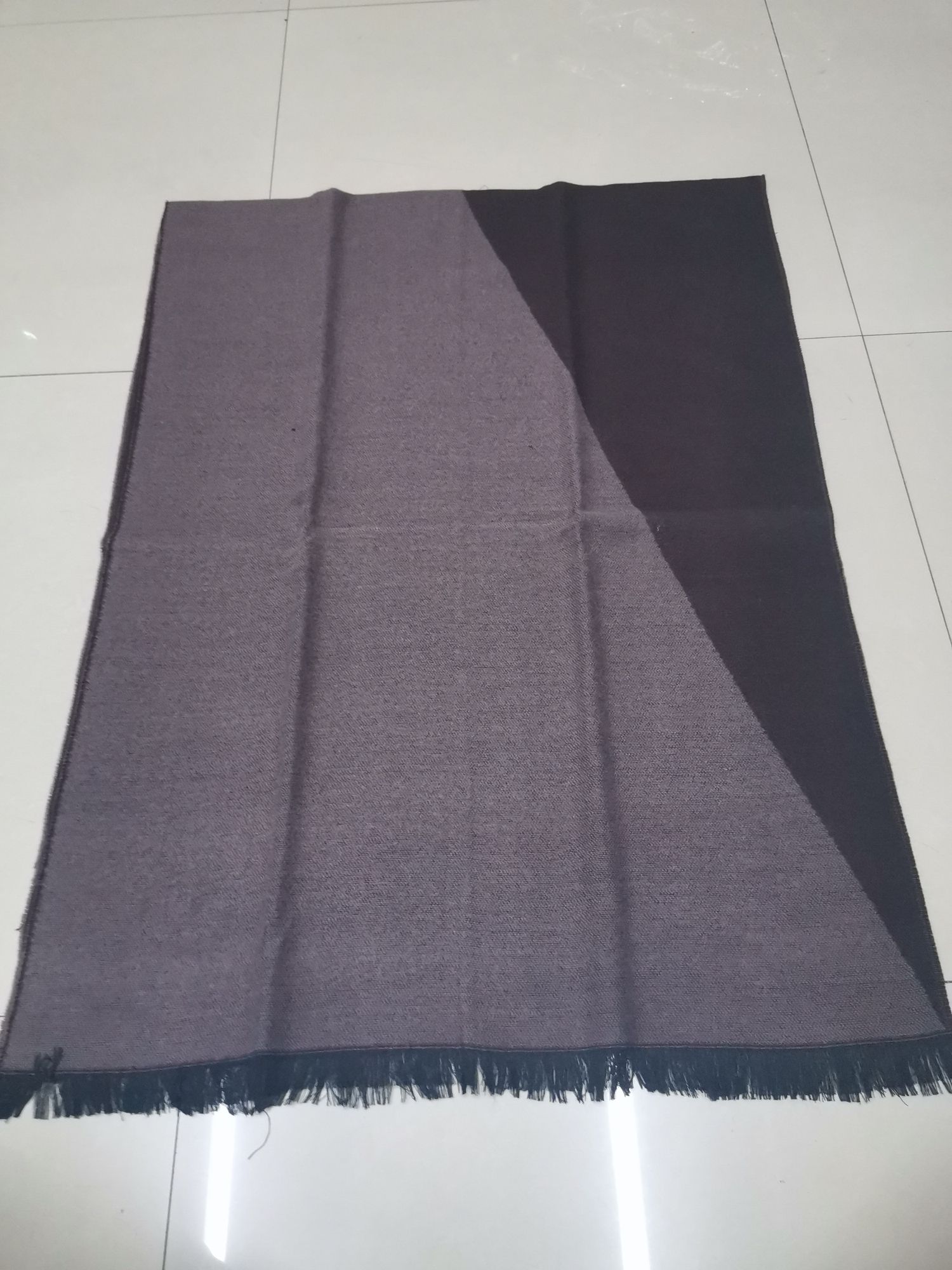 Diagonal Triangle Loose Dark Coffee And Light Coffee Jacquard Medium Wide Towel Specification drawing