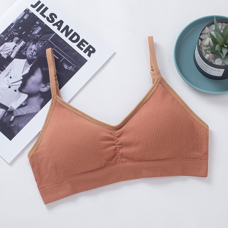 No Underwire Back Bra Women's Touch Bra Women's Back Bra One Strap With Chest Pad 5 details Picture