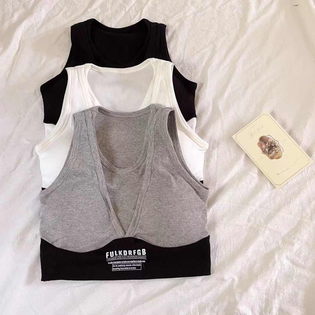 No Underwire Bra Top Bra Women's Bra 1 Strap With Chest Pad 2