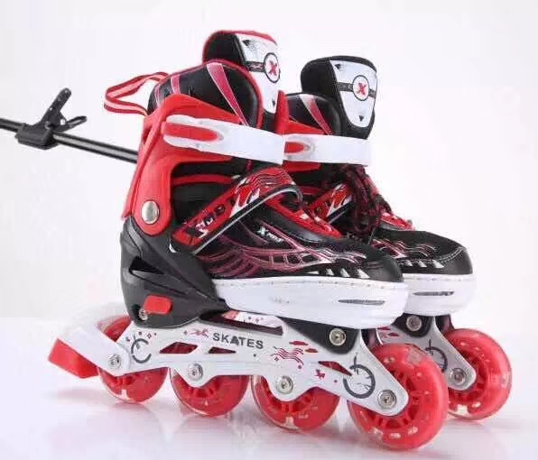 Pu Full Flash Roller Skates Inline Roller Skates details Picture