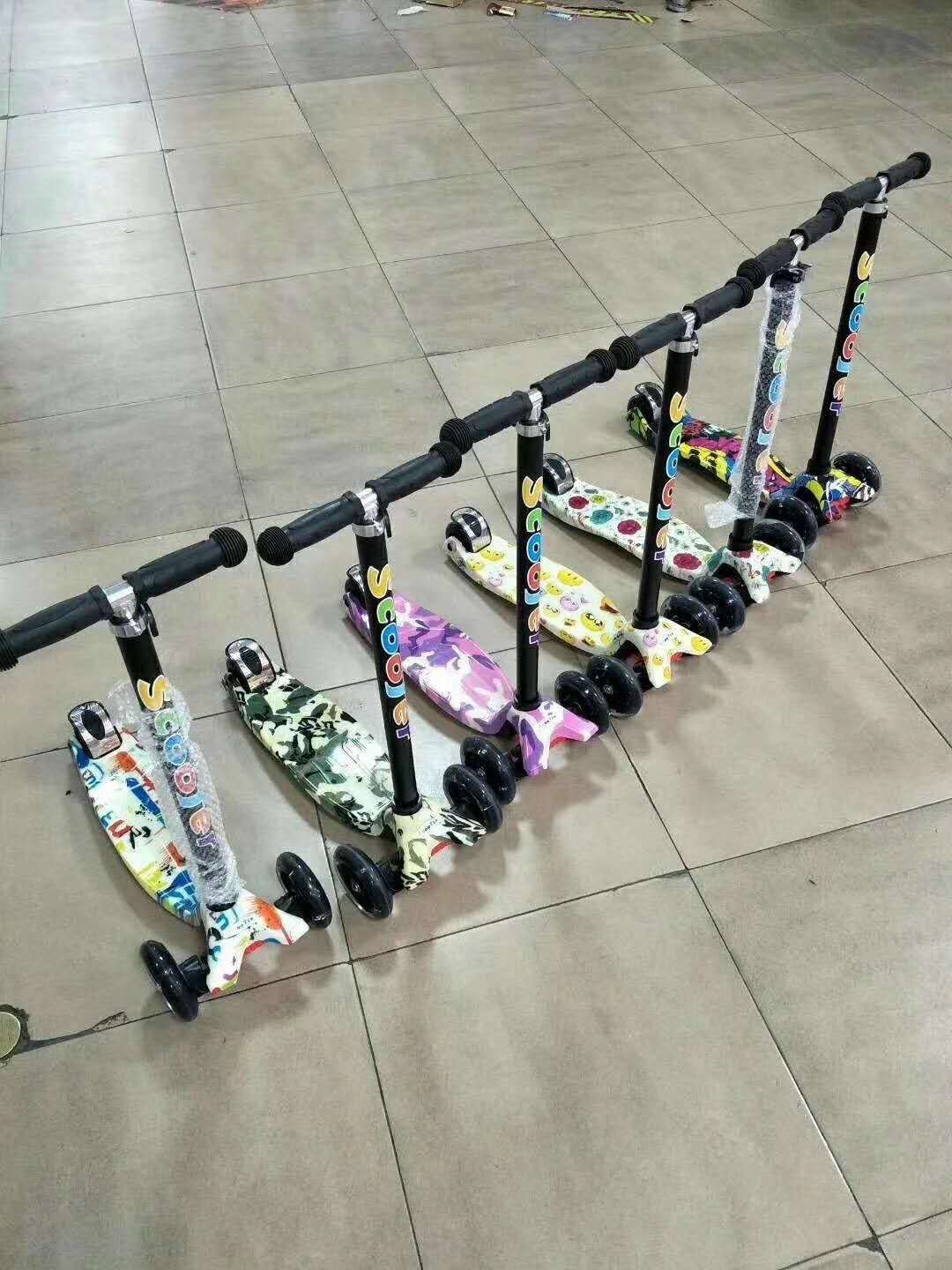 Water Transfer Rice High Scooter Cartoon Children's Scooter Is Adjustable