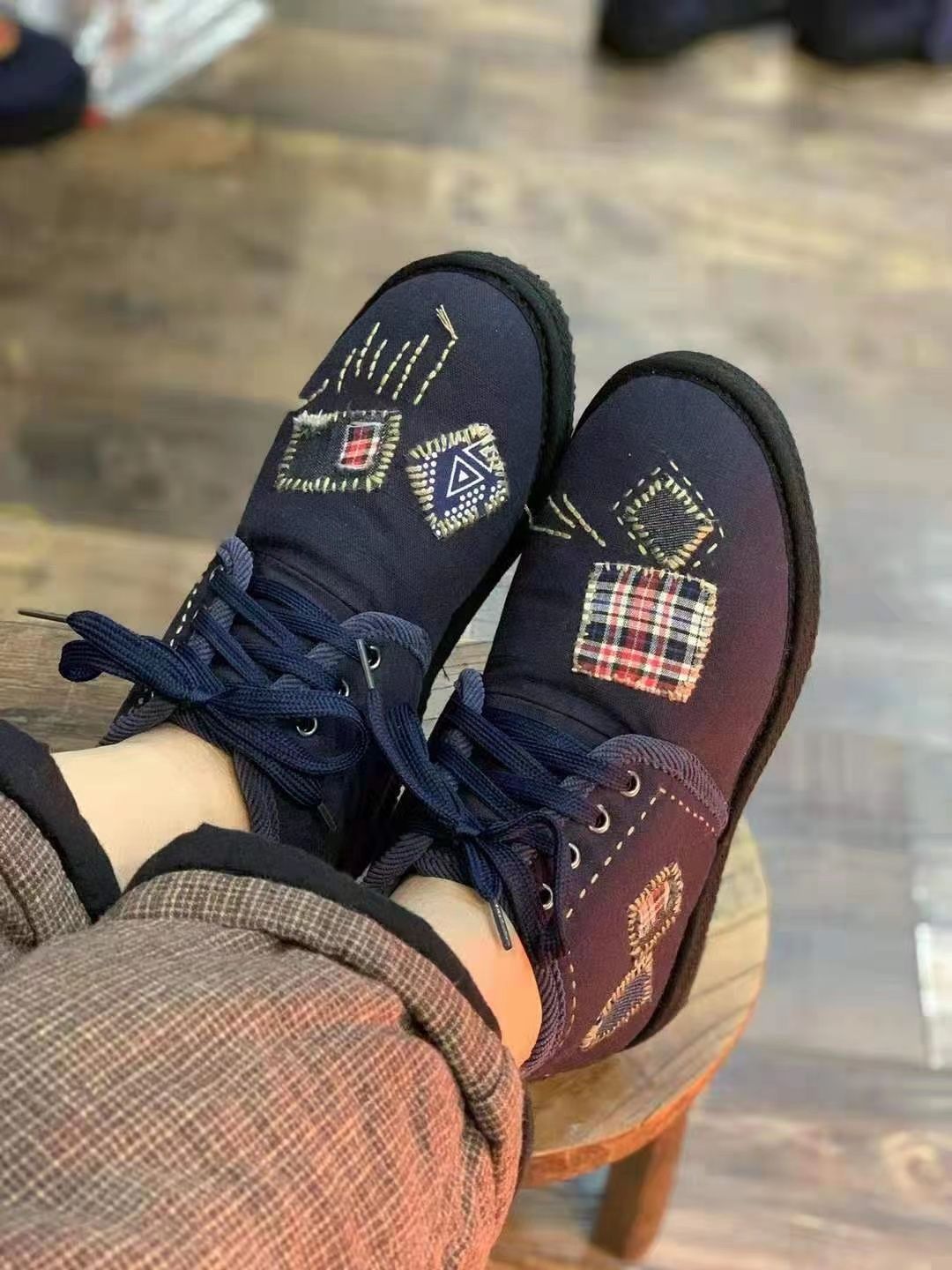 Handcrafted Soft, Comfortable, Breathable And Elastic Cloth Shoes Specification drawing