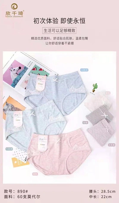 Comfortable Breathable Soft Delicate Smooth Girls Underwear 1