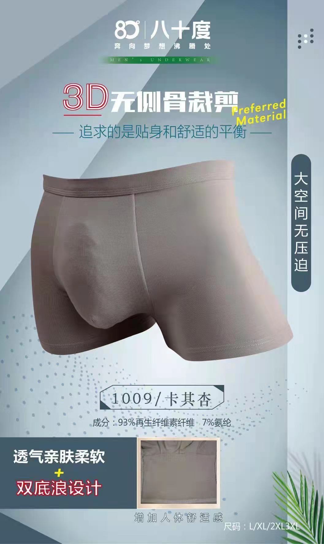 Men's Underwear Large Space Non-Compression Comfort Printed Boxers High Elastic Skin Non-Trace U-Bag Men's Boxers details Picture