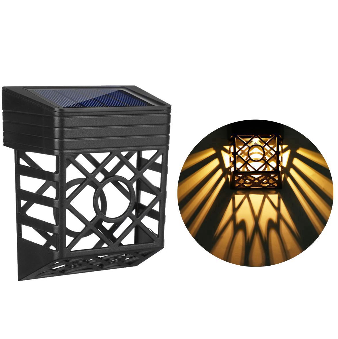 Cross-border source of goods Solar outdoor garden fence lights Outdoor deck lights Garden decoration solar fence lights