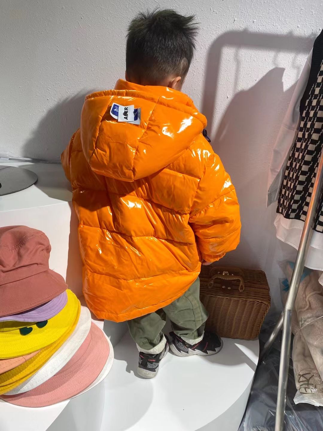 Texture Invincible Explosive Autumn And Winter Children's Coat Cotton-Padded Down Jacket details Picture
