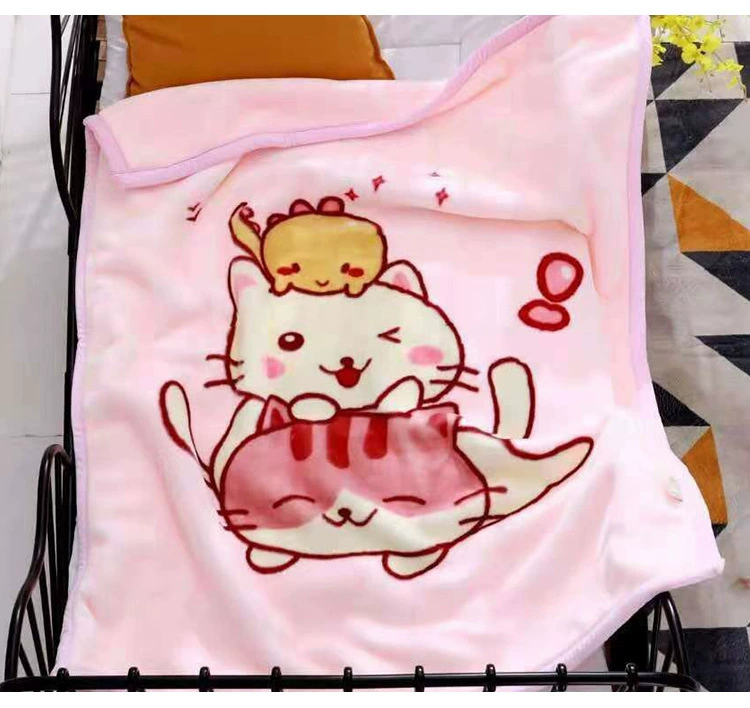 Raschel Cloud Blanket Soft Comfort Cartoon Printed Flannel Blanket Children's Blanket Baby Blanket Custom Made