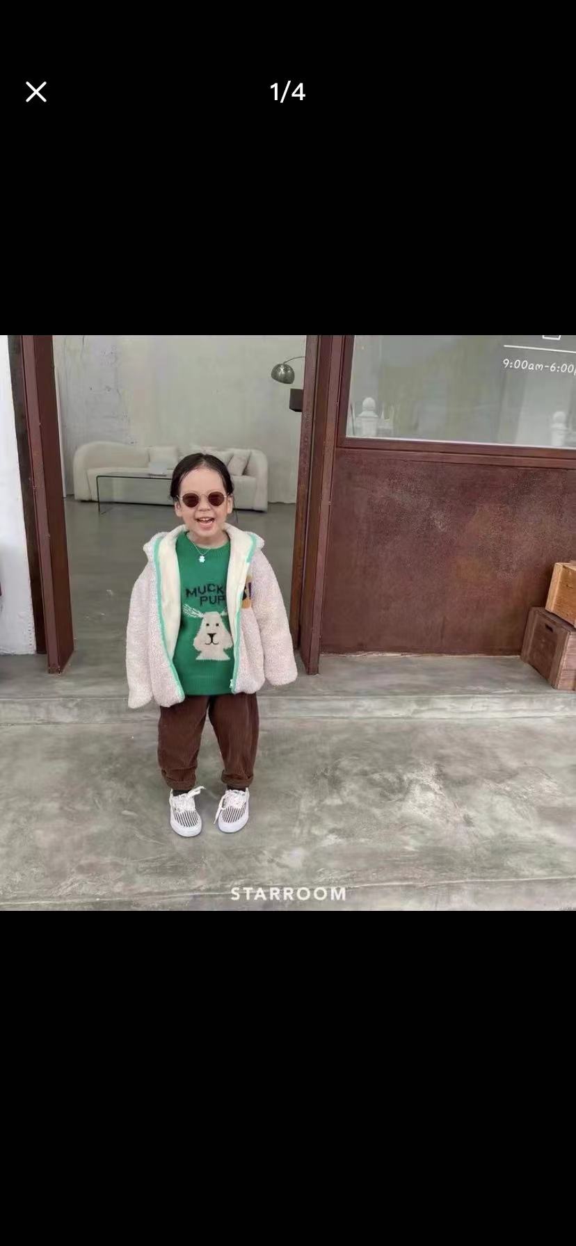 Children's Soft Comfortable Lively Cute Coat Set