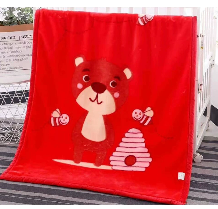 Raschel Cloud Blanket 105*135 Soft And Comfortable Cartoon Printed Flannel Blanket For Children Cover Blanket For Baby details Picture