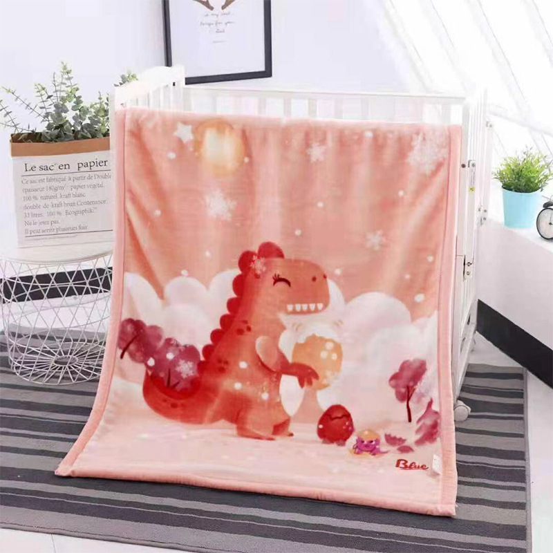 Raschel Cloud Blanket Soft Cartoon Printed Flannel Blanket For Children Cover Blanket For Baby Blanket details Picture