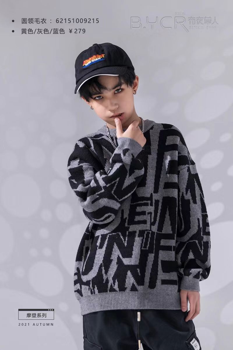 New Sweater Pullover Sweater Coat For Fall And Winter Specification drawing
