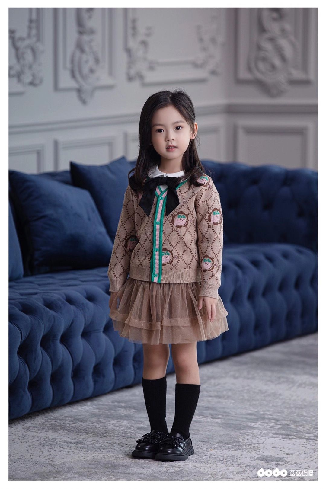 Autumn And Winter New Sweater Cardigan Coat Children's Wear 4 Specification drawing
