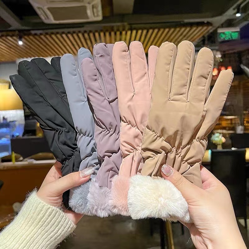 笑脸图案来样定做毛线全指手套手工编织针织秋冬天冬季2