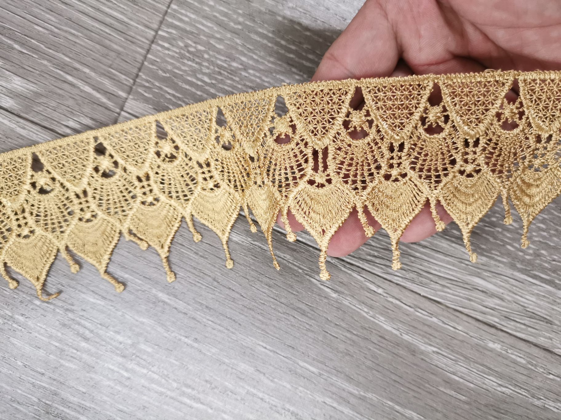 Polyester Water Soluble Lace Embroidery Lace Specification drawing