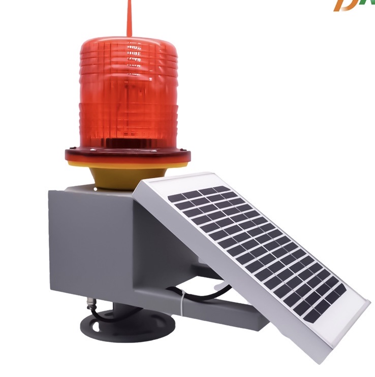 Solar high-altitude warning light Obstacle light High-rise tower building signal light Aviation light night warning flashing light