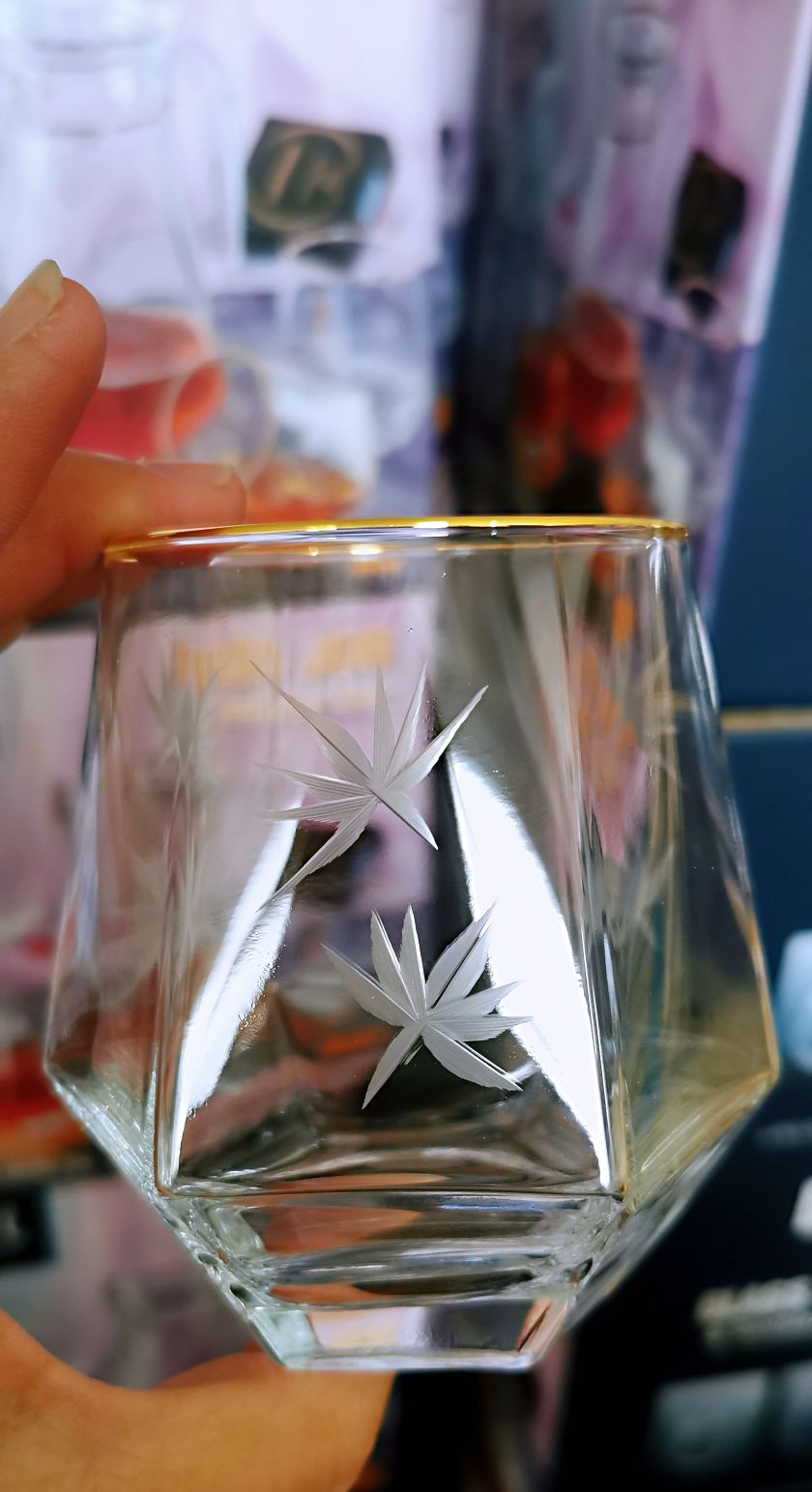Exquisite hand-painted glass