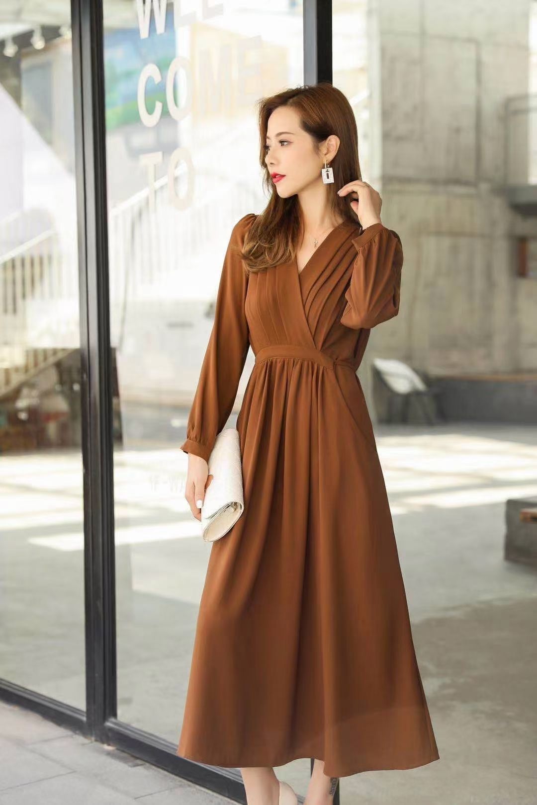 Middle-Aged And Elderly Women's Loose Show Thin Slim Temperament Casual Clothing Coat Suit Clothing 5 details Picture