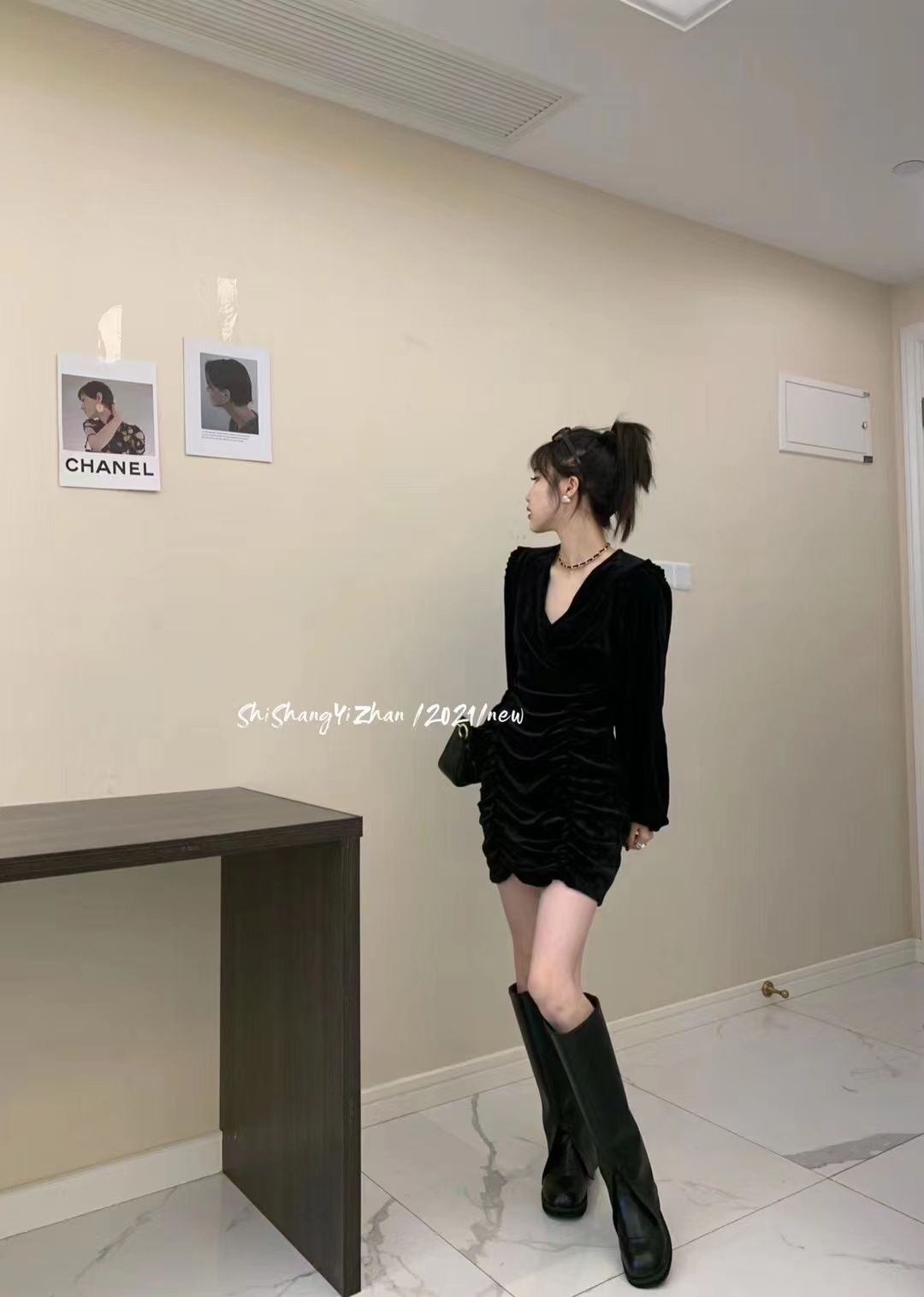 Autumn And Winter New Women's Slimming Temperament European And American Style Warm Trench Coat Coat Top 7 details Picture
