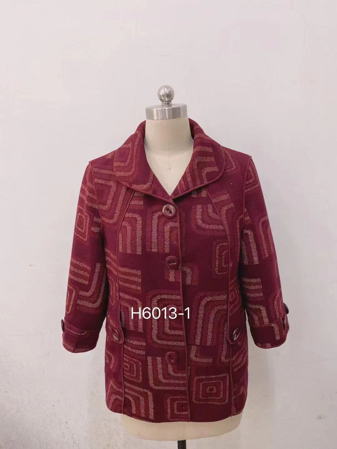 Autumn And Winter Warm And Warm Temperament Loose Shaped Top Suit Coat 11 details Picture