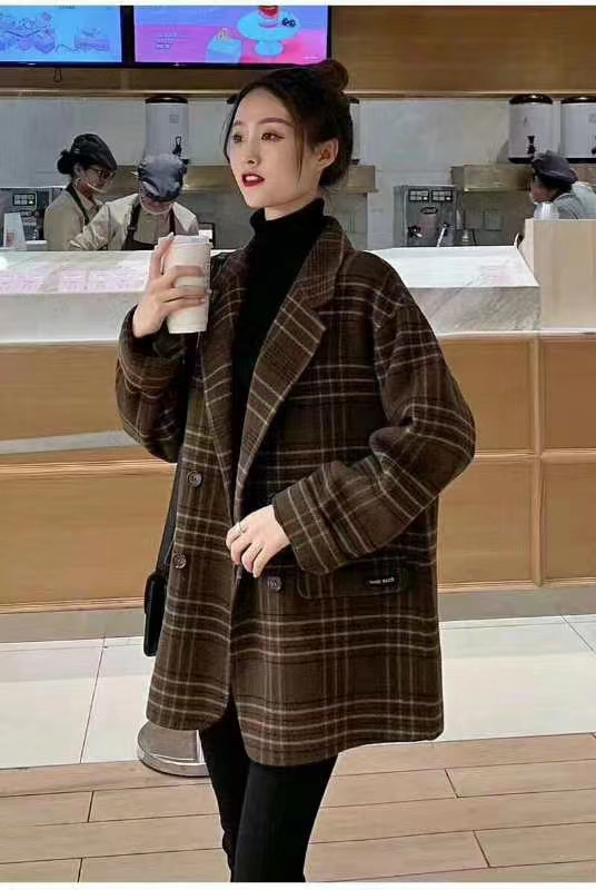 Middle-Aged And Elderly Women's Loose Thin Slim Temperament Casual Clothing Coat Suit Clothing 1 details Picture