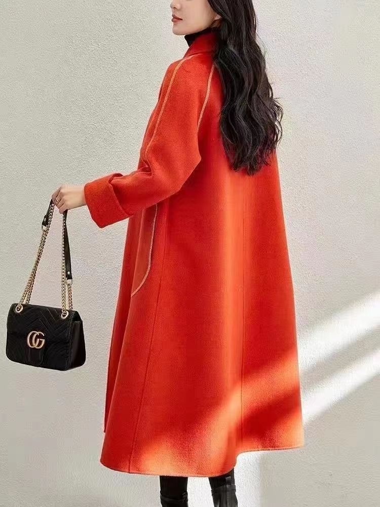 Middle-Aged And Elderly Women's Loose Thin Slim Temperament Casual Clothing Coat Suit Clothing 2 details Picture