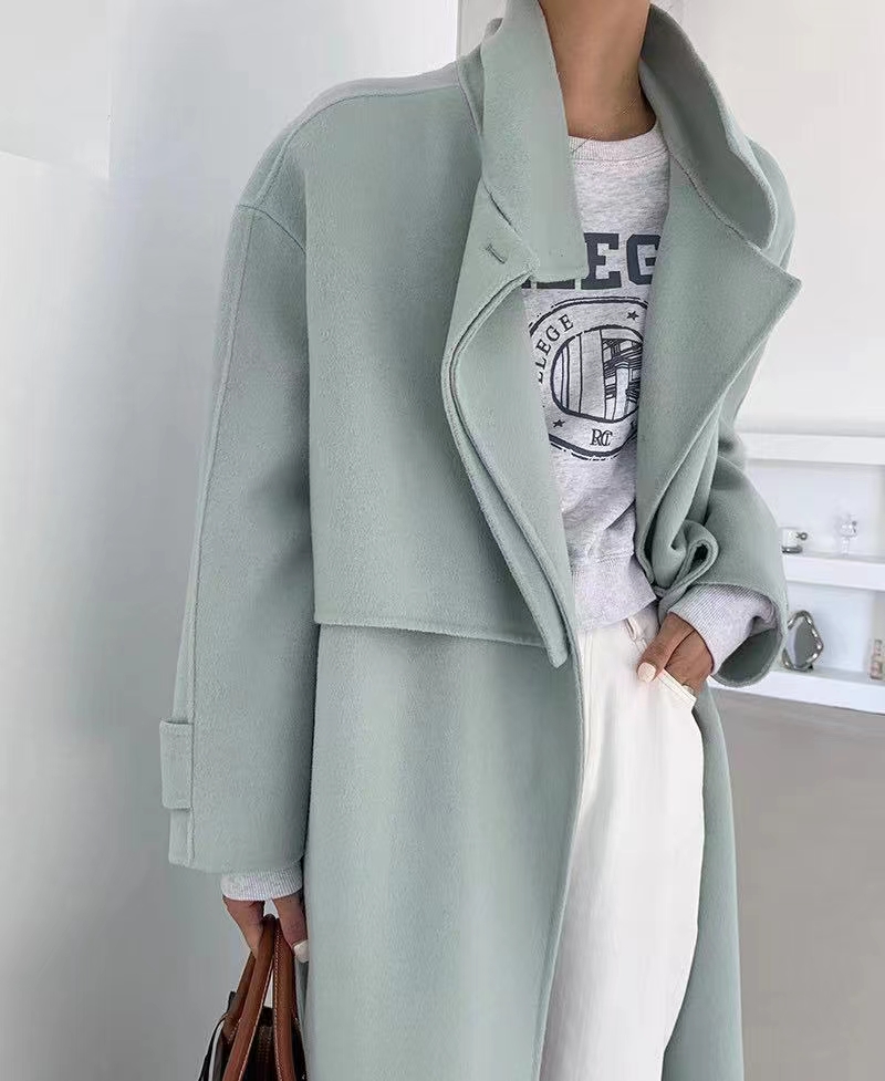 Middle-Aged And Elderly Women's Loose Thin Slim Temperament Casual Clothing Coat Suit Clothing 9 details Picture